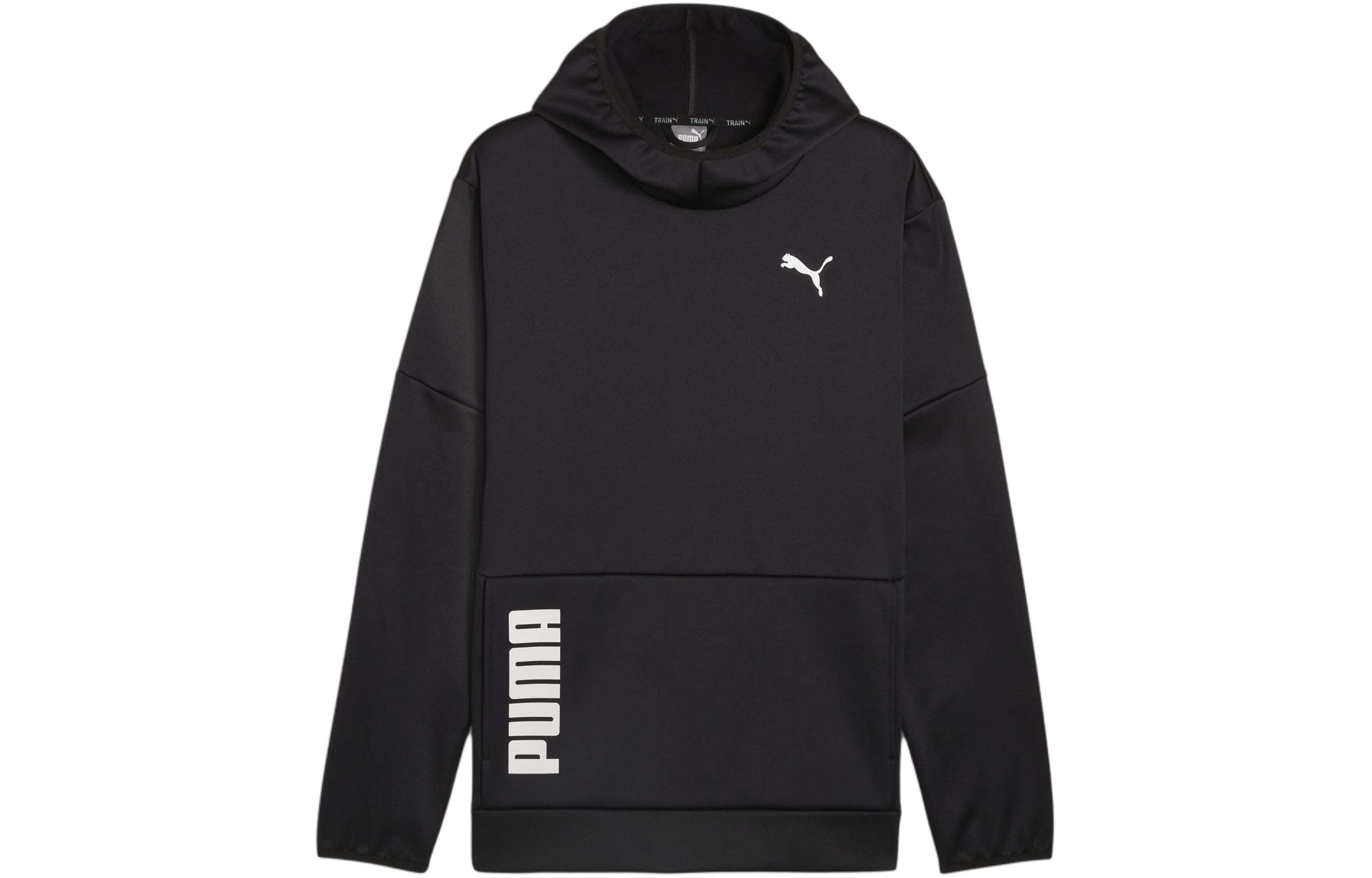 Puma Minicats PWRFleece Black Hoodie with Logo - Soft & Casual Training Wear 522340-74