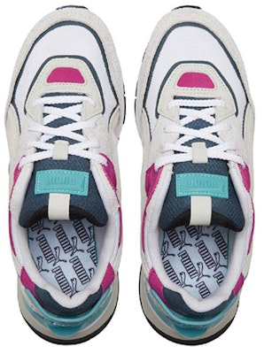 PUMA Mirage Sport 減震耐磨 低筒 運動休閒鞋 男女鞋款 白灰紫 Shop PUMA Mirage Sport 減震耐磨 低筒 運動休閒鞋 男女鞋款 白灰紫