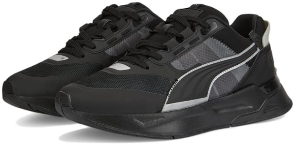 Puma Mirage Sport Tech 反光運動休閒鞋 男女同款 黑灰色 Lookbook Puma Mirage Sport Tech 反光運動休閒鞋 男女同款 黑灰色