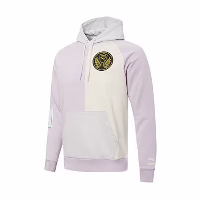Puma Mix Badge Hoodie Purple Unisex Athletic Pullover Sweater 537005-17