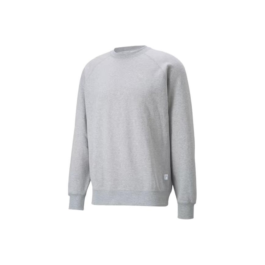 Puma MMQ Crew Neck Sweatshirt Grey - Casual Long-Sleeve Pullover 535789-04