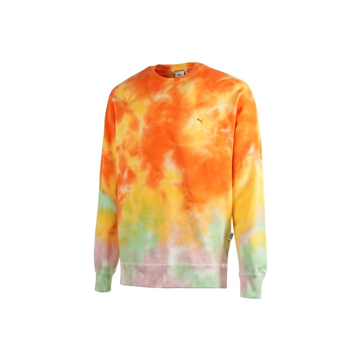 Puma MMQ Gradient Casual Crewneck Sweatshirt Unisex Orange 539579-23
