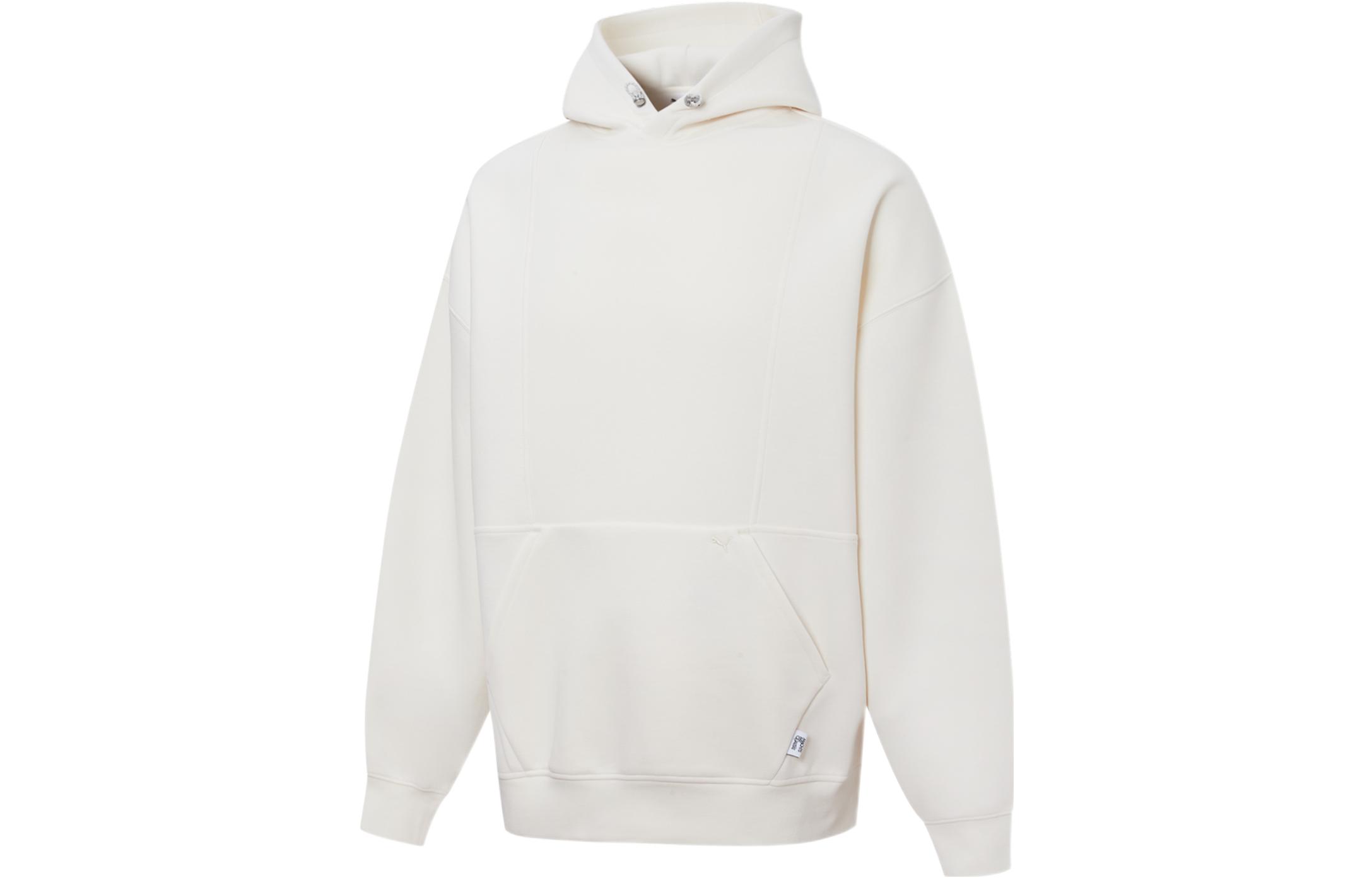 Puma MMQ Hoodie Unisex Knit Pullover Hoodie White 534673-65