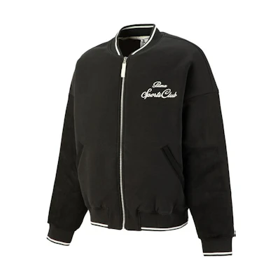 Puma MMQ Letter Embroidery Baseball Jacket (No Hood) 539587-01