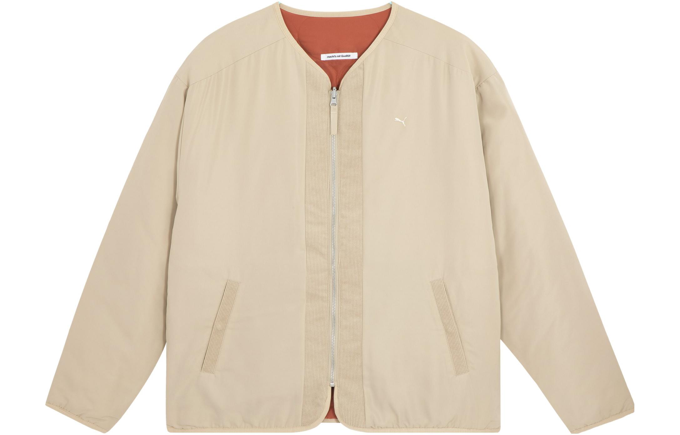 Puma MMQ LW Padded Jacket Almond - Reversible Unisex Casual Jacket 623045-88