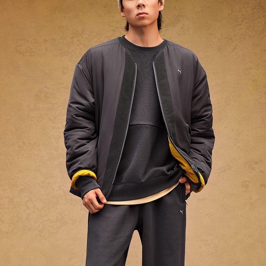 Details for Puma MMQ LW 男女款寬鬆版雙面穿保暖外套 - 碳黑色 623045-13