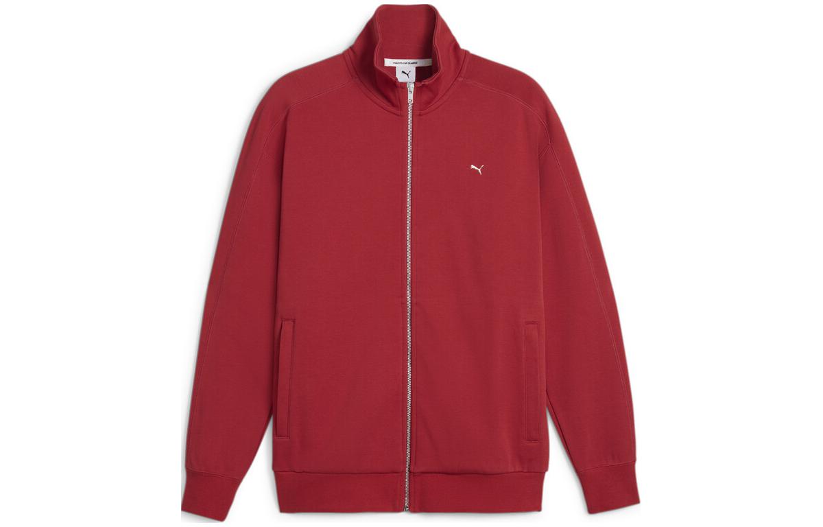 Puma MMQ Minimalist Red Stand Collar Long-Sleeve Jacket Casual Series 624012-24