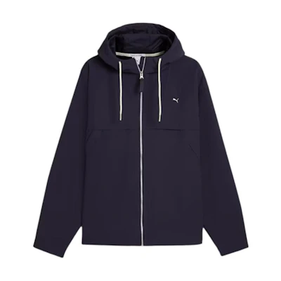 Puma MMQ Navy Blue Logo Outdoor Zip-Up Hoodie Jacket for Men 624004-16