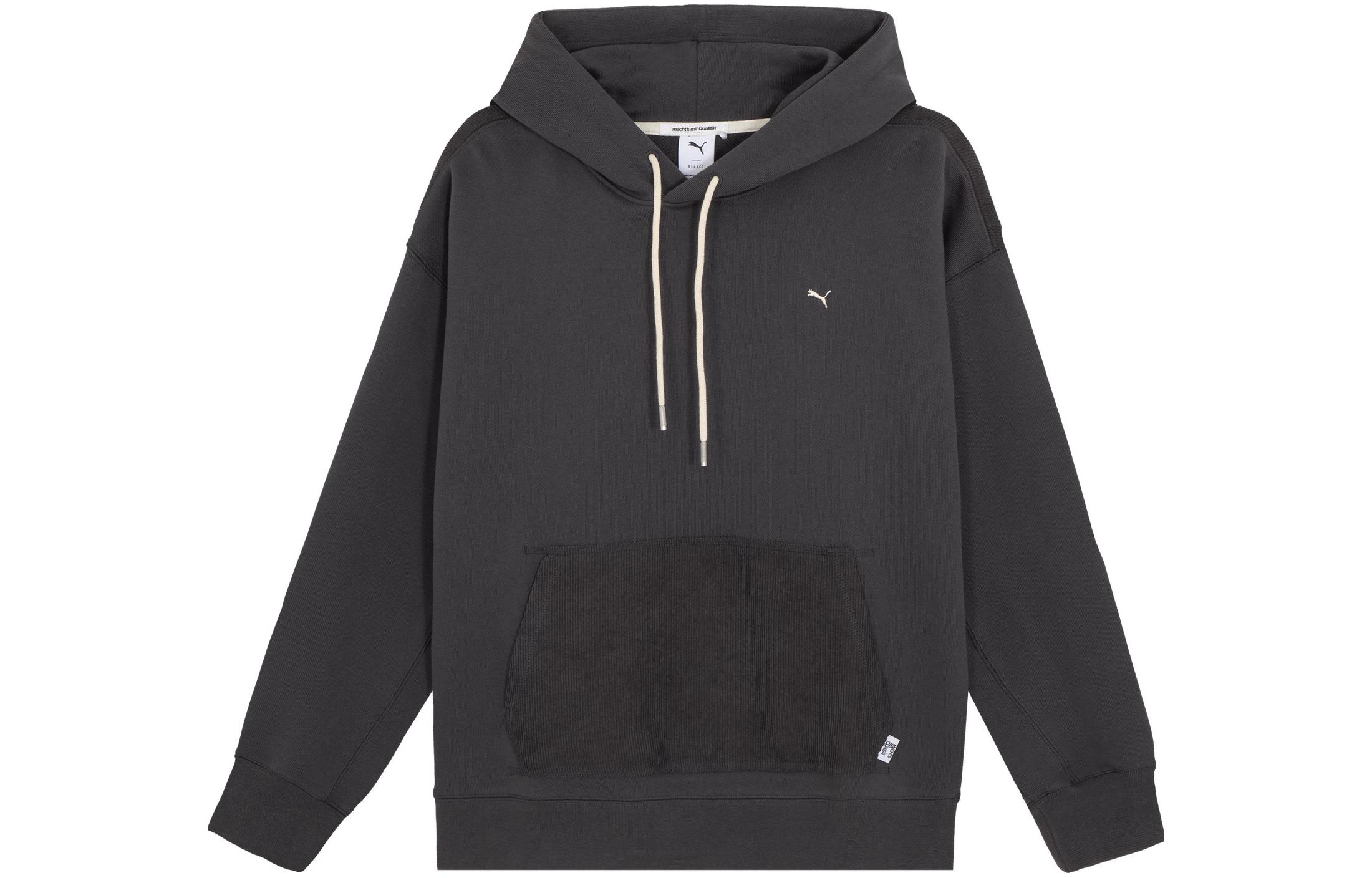 Puma MMQ Oversized Black Hoodie Unisex Casual Pullover Sweatshirt 623053-13