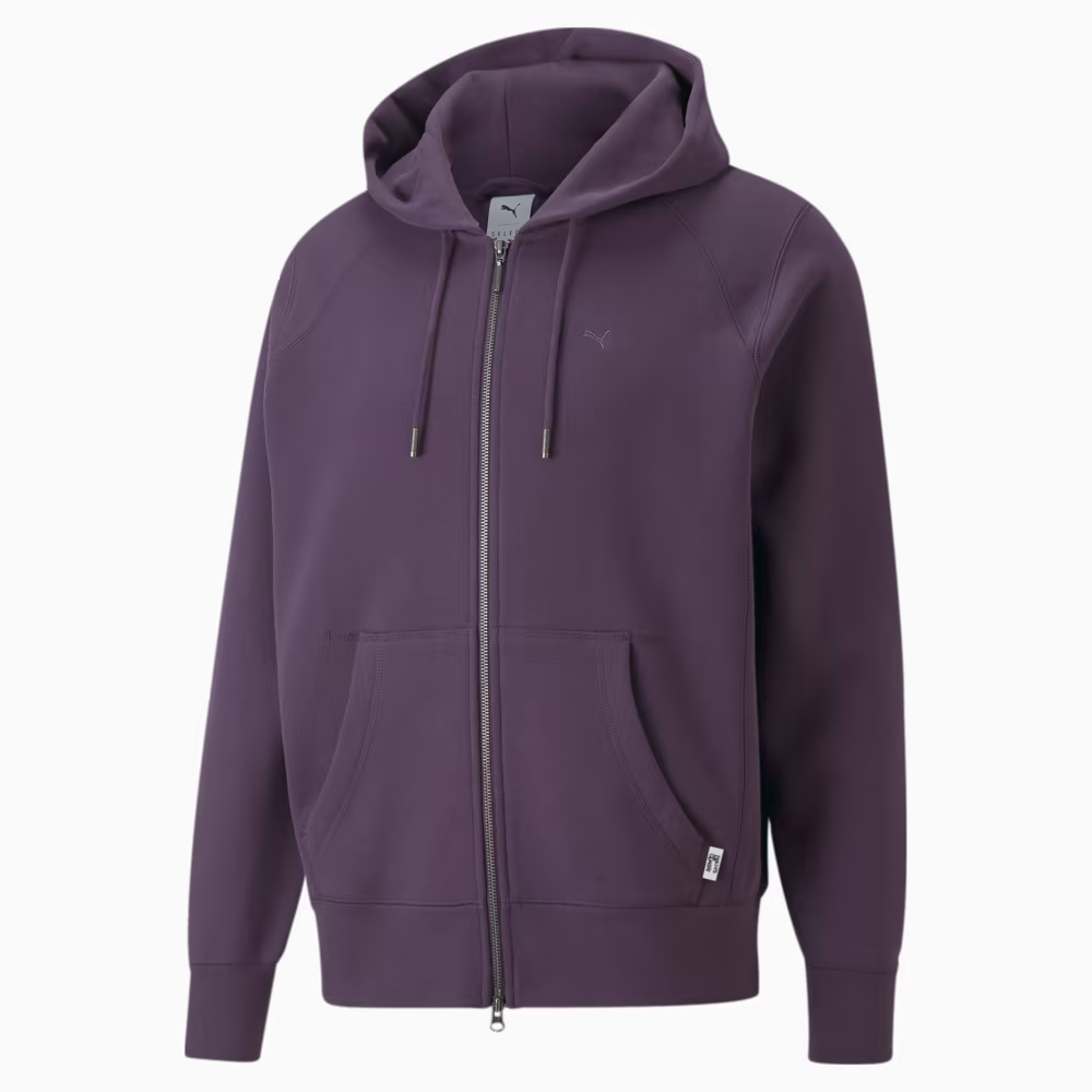 Puma MMQ Oversized Purple Hoodie Men Loose Fit Long Sleeve 532267-16