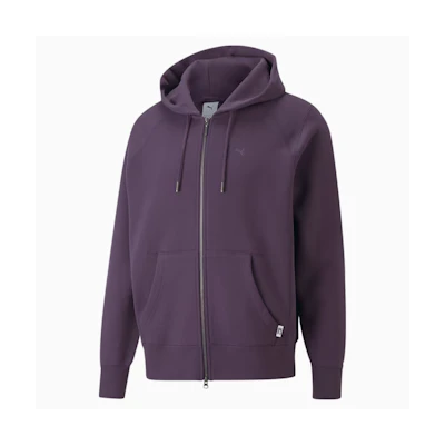 Puma MMQ Oversized Purple Hoodie Men Loose Fit Long Sleeve 532267-16