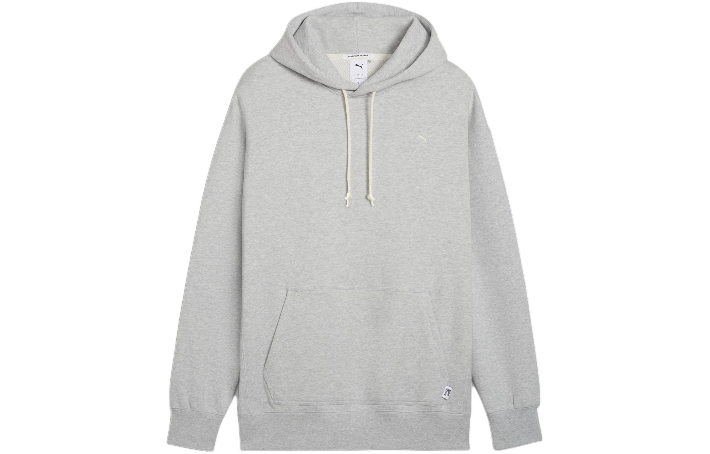 Puma MMQ Plain Relaxed Fit Hoodie Light Grey 624011-04