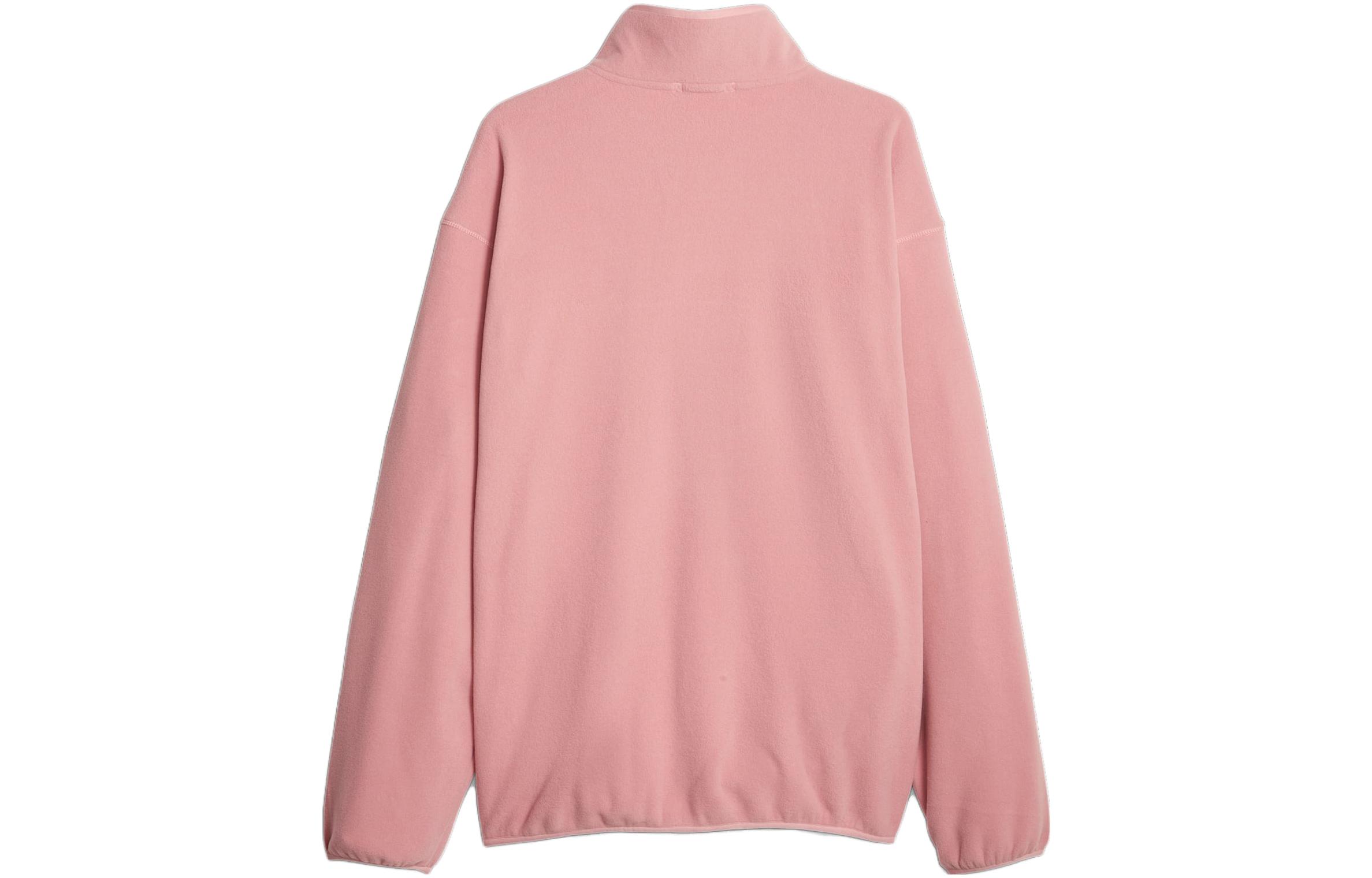 Lookbook 푸마 MMQ 폴라 플리스 하프집 맨투맨 핑크 유니섹스 캐주얼웨어 620820-23