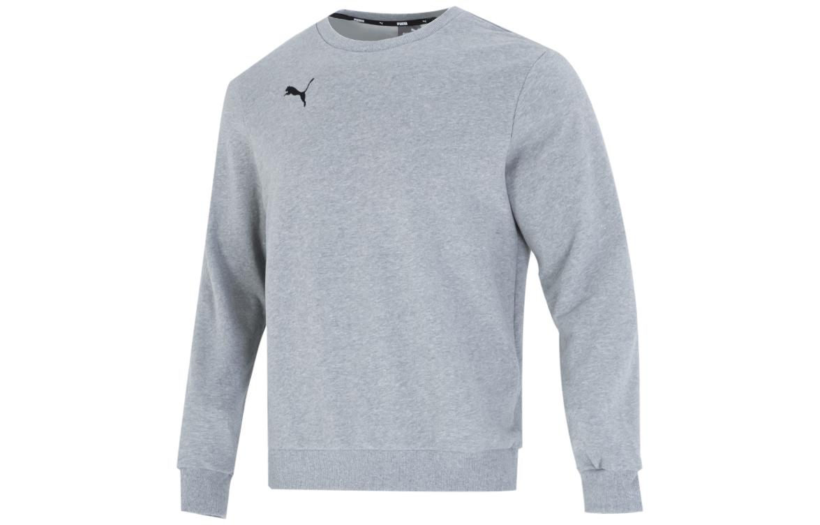 Puma MMQ Solid Color Logo Pullover Sweatshirt Grey - 656933-33