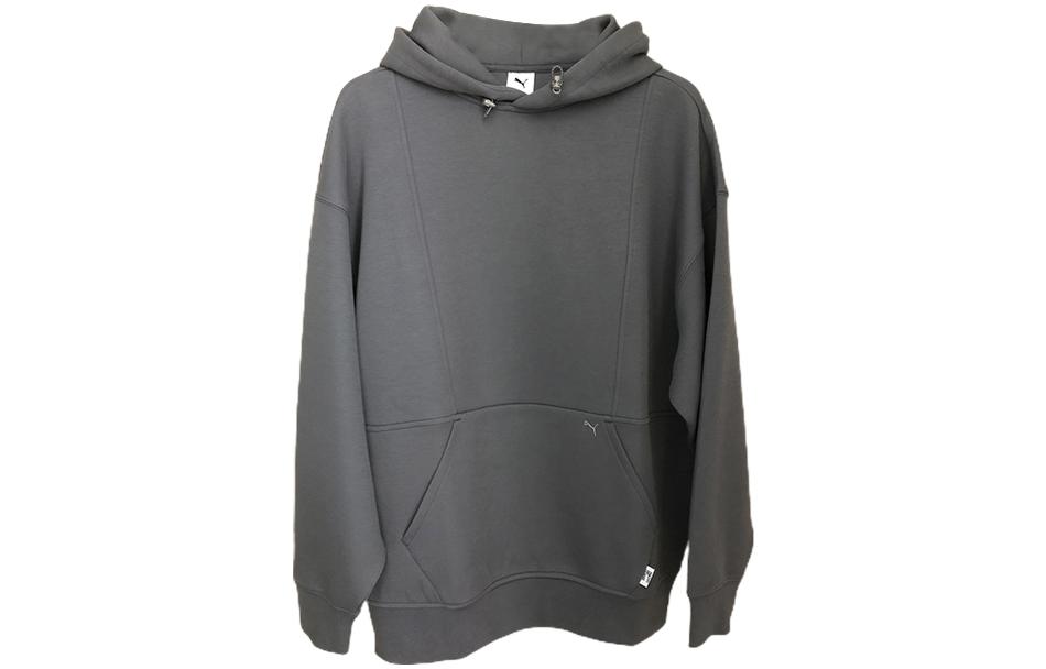 Puma MMQ Solid Knit Pullover Hoodie Unisex Grey 534673-15