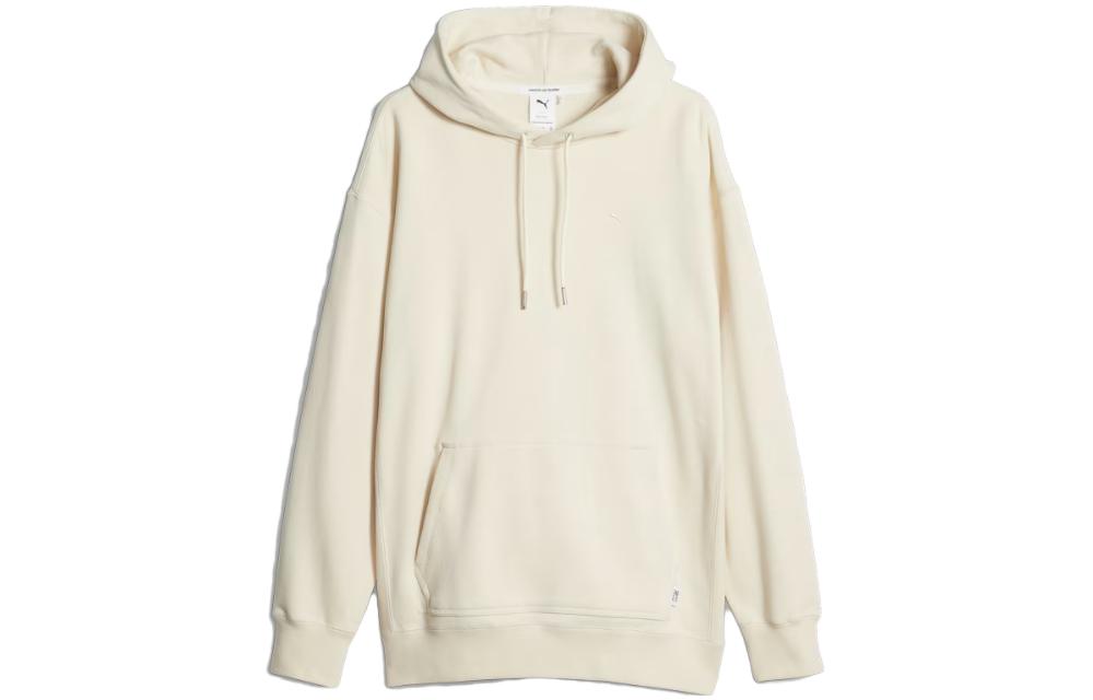 Puma MMQ Unisex Solid Pullover Hoodie White 620819-87
