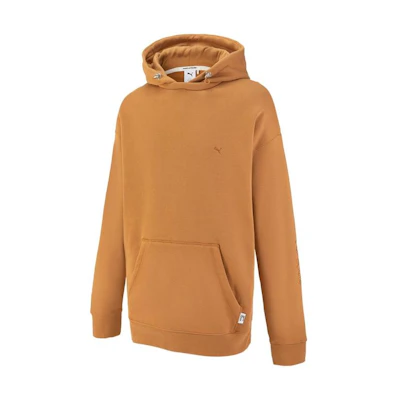 Puma MMQ Vintage Unisex Logo Embroidered Knit Sweatshirt Beige 536596-74