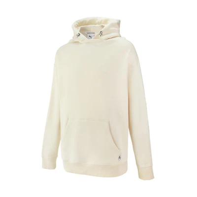 Puma MMQ White Embroidered Logo Knit Sweatshirt Unisex 536596-65