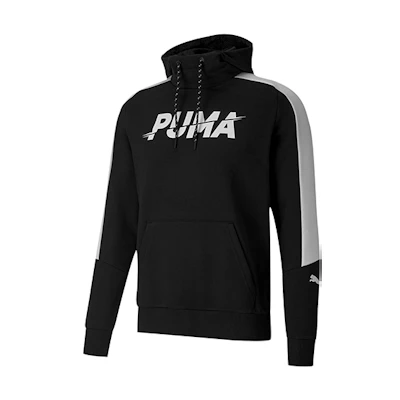 Puma Modern Logo Colorblock Retro Sweatshirt - Black 585191-01