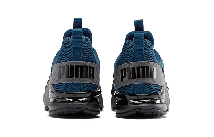 Shop Puma Momenta Low-top Blue/Grey/Black 193406-06