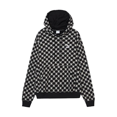 Puma Monogram All-over Print Hoodie Unisex Black 539751-01