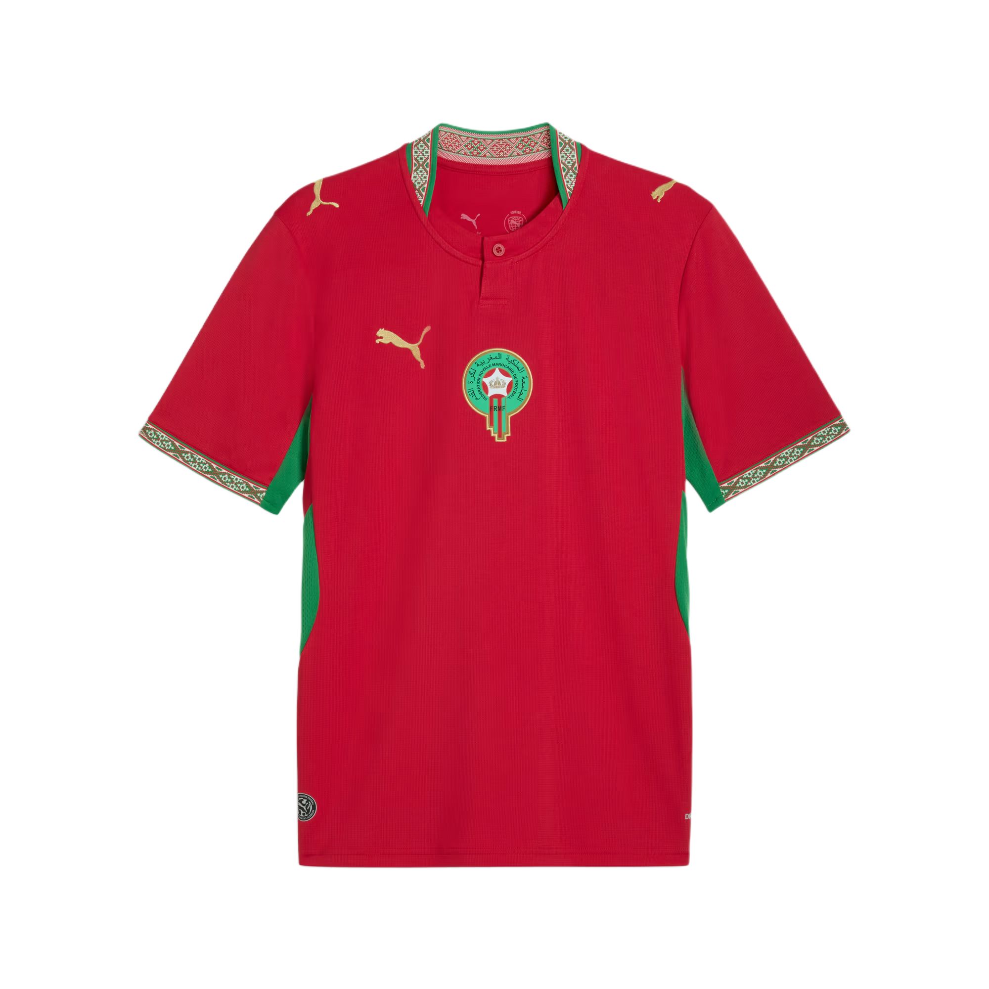 Puma Morocco Home Fan Jersey Moisture-Wicking Short-Sleeve Football Shirt. 783317-01
