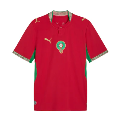 Puma Morocco Home Fan Jersey Moisture-Wicking Short-Sleeve Football Shirt. 783317-01