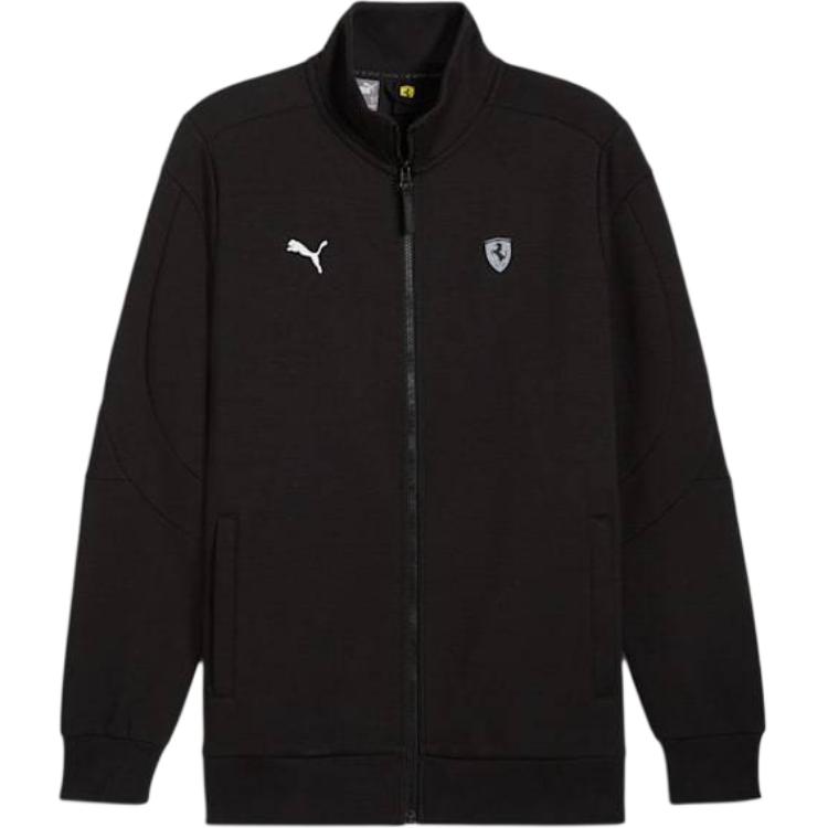 Puma MT7 Ferrari Style Black Track Jacket Long Sleeve Sportswear 627091-01