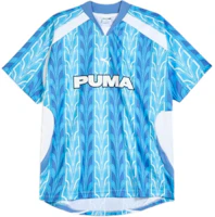 Puma Multicolor Letter Print Loose Breathable Training Soccer Tee Blue Unisex 627933-18 Puma Multicolor Letter Print Loose Breathable Training Soccer Tee Blue Unisex 627933-18