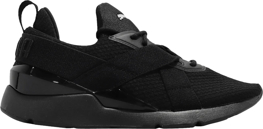 Women Puma Muse X3 Mesh Black Silver 375130 02 375130 02