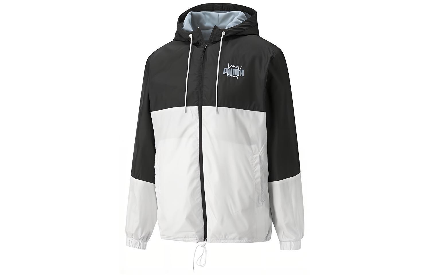 Puma MVP Windbreaker Drawstring Hooded Woven Jacket Men’s Black 532208-01