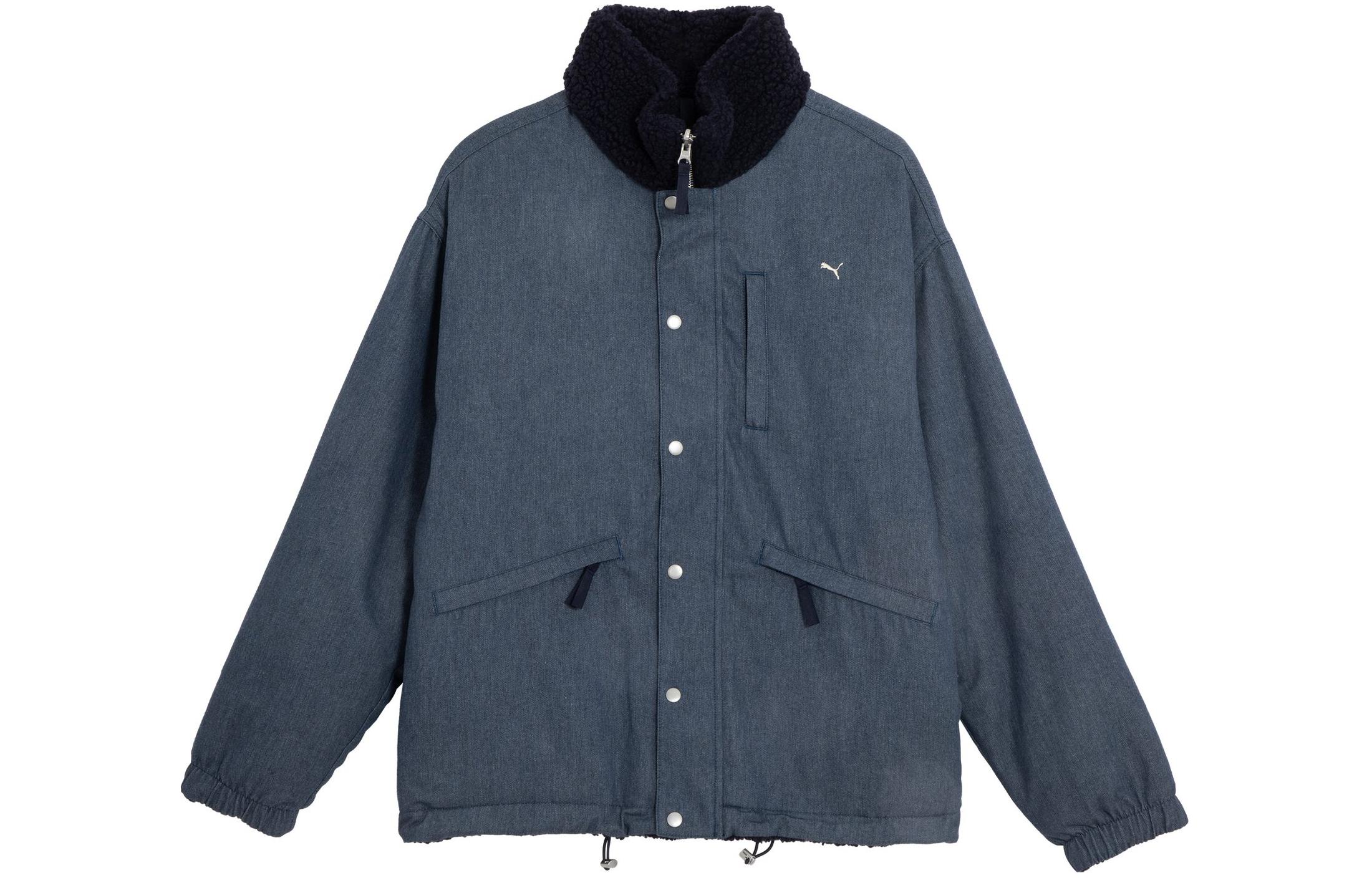 Puma NAVY Series Reversible Utility Jacket - Unisex Long Sleeve in Navy Blue 623125-16