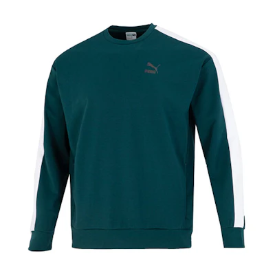 Puma New Suit Crew Sweatshirt Green - Unisex Casual Sportswear 538830-38