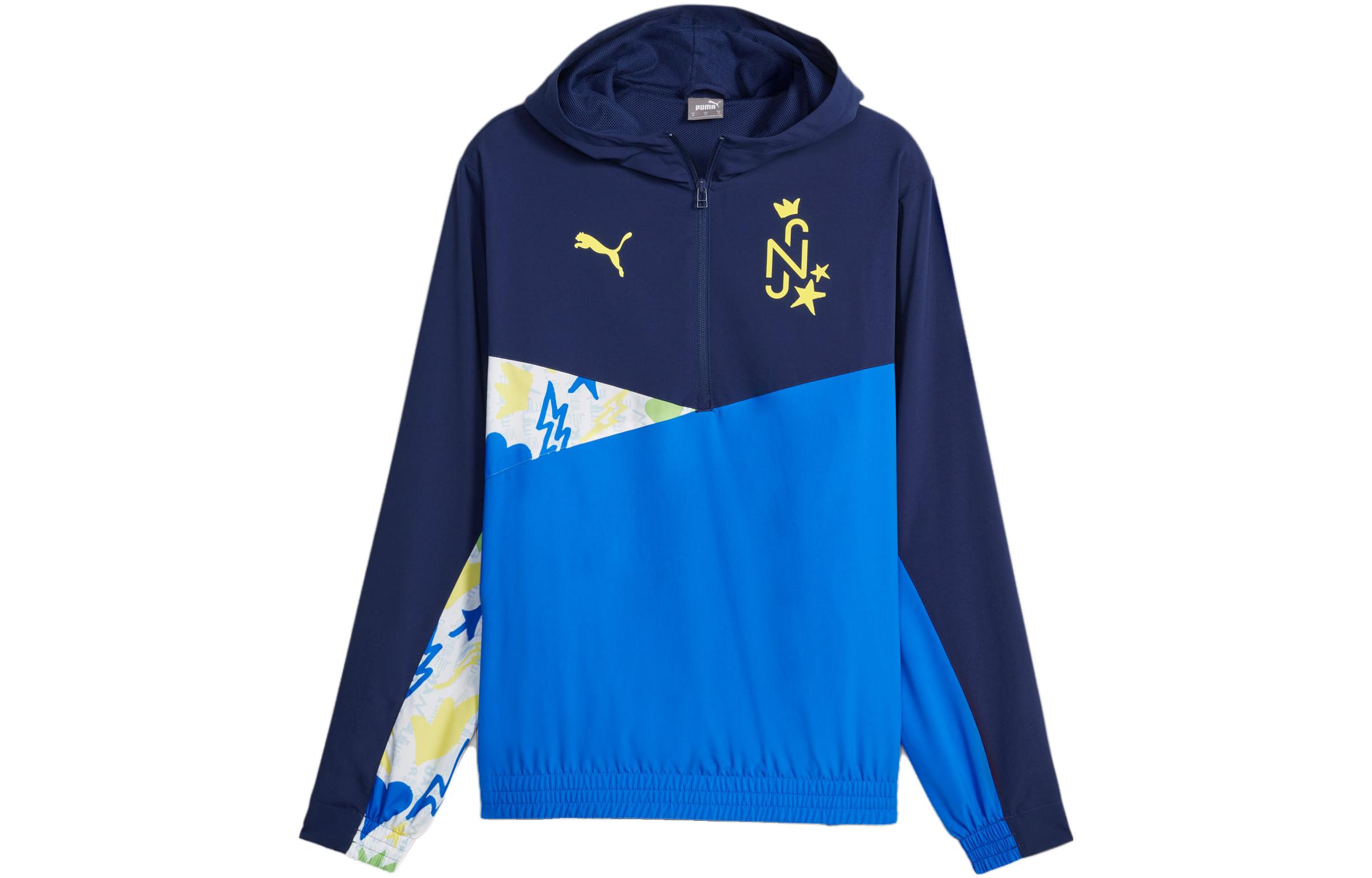 Puma Neymar Jr Graffiti Hoodie Football Jacket Blue 658505-01