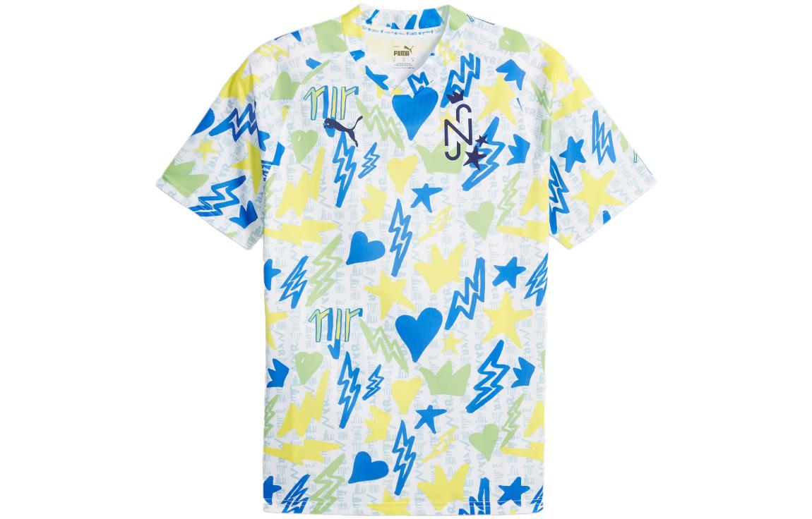 Puma Neymar Jr Graffiti Print Soccer Jersey Short Sleeve Multicolor. 658501-01