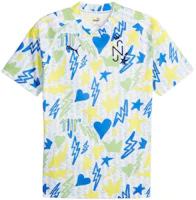 Puma Neymar Jr Graffiti Print Soccer Jersey Short Sleeve Multicolor. 658501-01 Puma Neymar Jr Graffiti Print Soccer Jersey Short Sleeve Multicolor. 658501-01