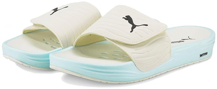 彪马 Nitrocat V 運動拖鞋 藍白 Lookbook 彪马 Nitrocat V 運動拖鞋 藍白