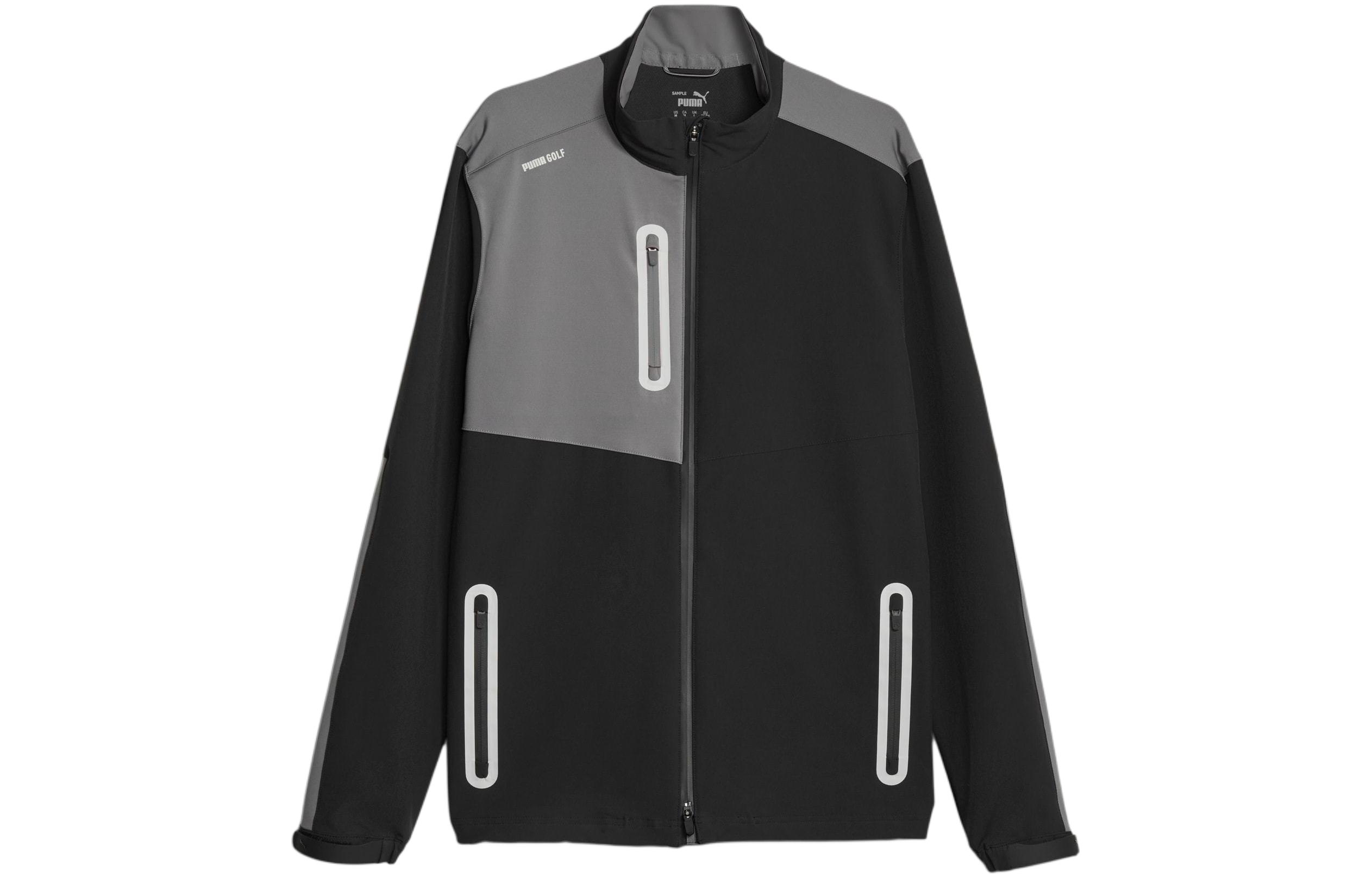 Puma Nordic DWR Jacket Colorblock Casual Stand Collar Black Jacket 621521-01