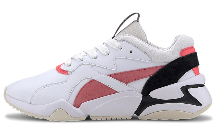 (Women) Puma Nova Pop Shoes White/Red 371723-02