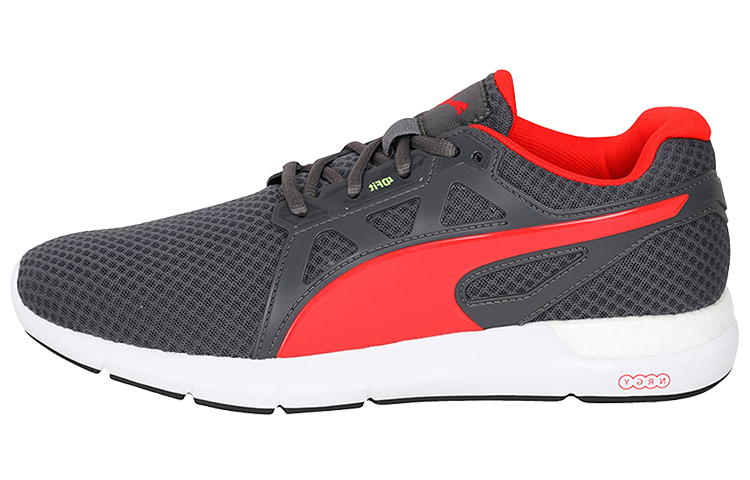 Puma Nrgy Dynamo Low Top Running Shoes Grey/Red/White 190554-02