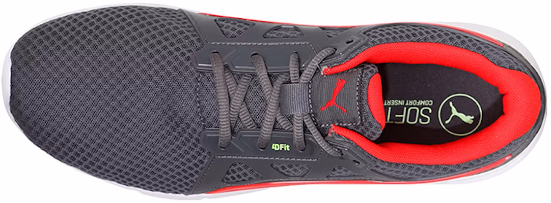 Puma Nrgy Dynamo Herren Laufschuhe Grau/Rot/Weiß Low Top Sneaker 190554-02 Order Puma Nrgy Dynamo Herren Laufschuhe Grau/Rot/Weiß Low Top Sneaker 190554-02