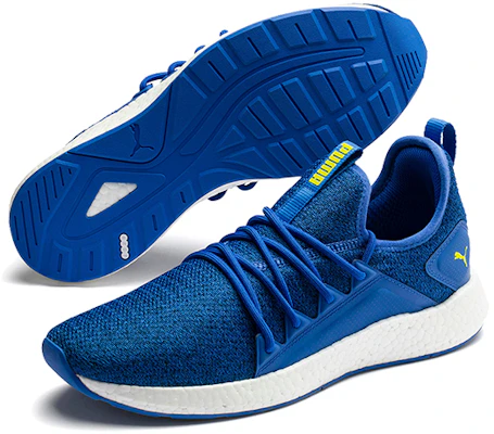 Puma Nrgy Neko Knit Low Baskets de Course Bleu/Blanc 191093-23 Purchase Puma Nrgy Neko Knit Low Baskets de Course Bleu/Blanc 191093-23