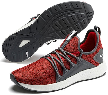 Puma Nrgy Neko Knit Low Running Shoes Grey/Red 191093-24 Purchase Puma Nrgy Neko Knit Low Running Shoes Grey/Red 191093-24