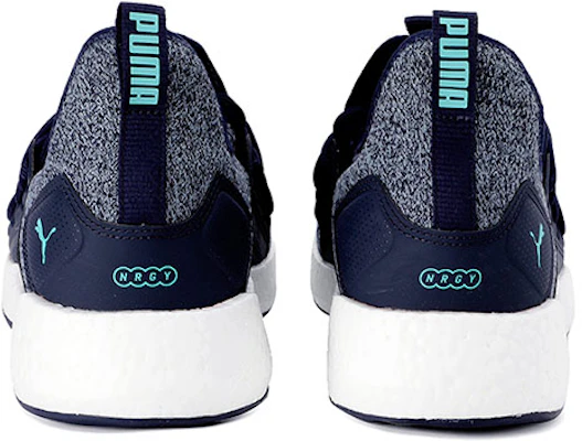 Puma Nrgy Neko Knit Baskets Running Basses Bleu Blanc Gris 191093-22 Shop Puma Nrgy Neko Knit Baskets Running Basses Bleu Blanc Gris 191093-22