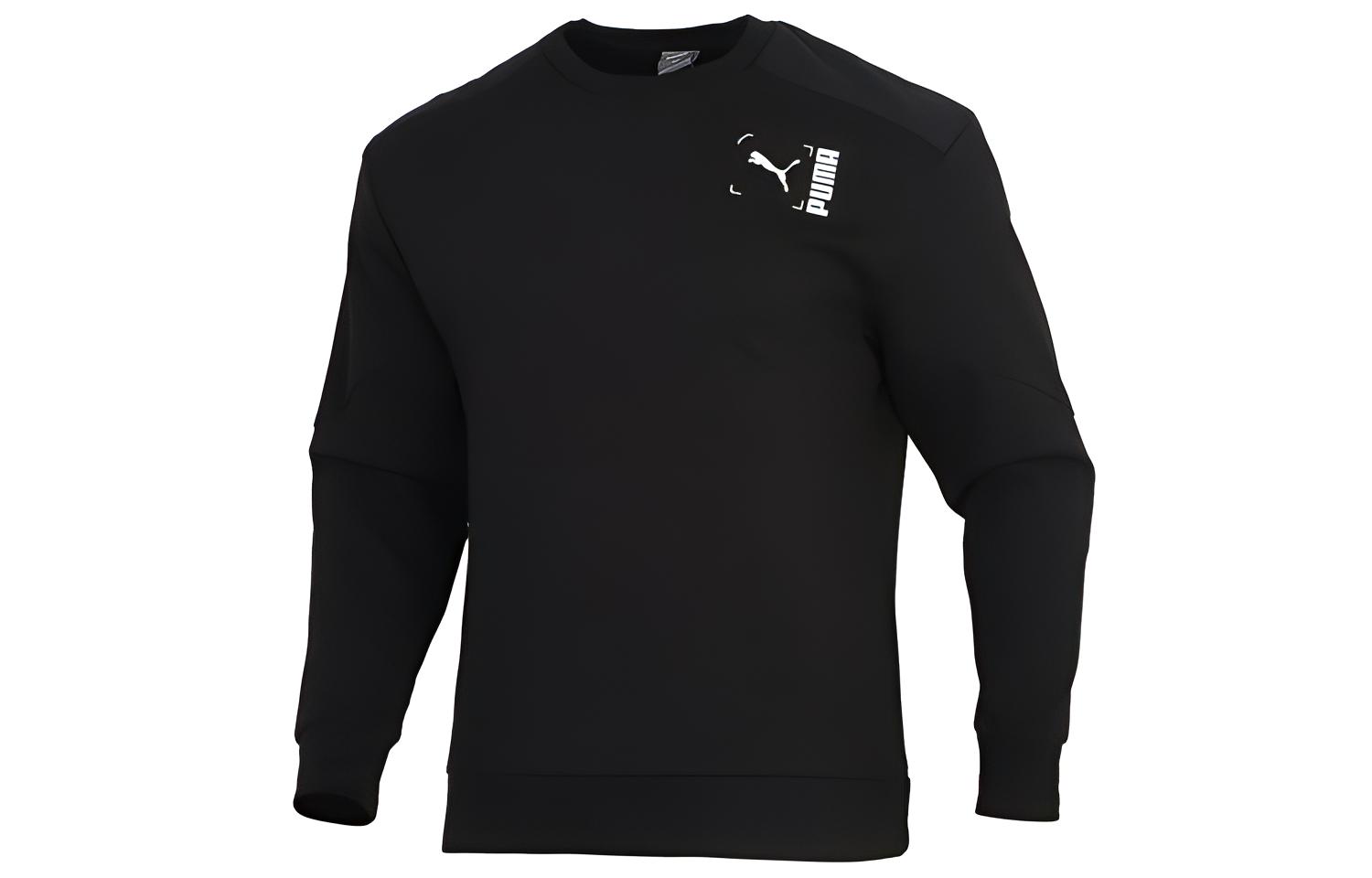 Puma Nu-tility Crewneck Pullover Sweatshirt Black 585239-01