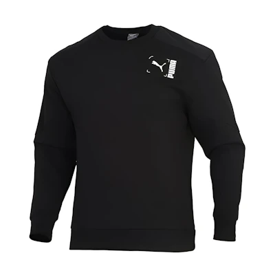 Puma Nu-tility Crewneck Pullover Sweatshirt Black 585239-01