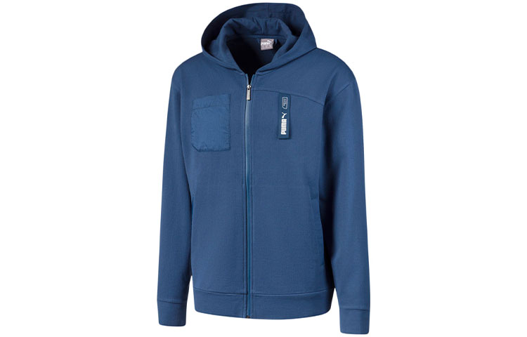 Puma Nu-tility Logo Hoodie Jacket Deep Denim Blue 582699-43