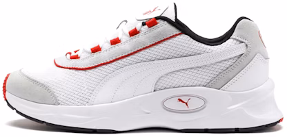 Puma Nucleus Lux Low Top White/Grey/Red 370481-04
