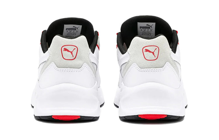 Shop Puma Nucleus Lux Blanco/Gris/Rojo Zapatillas Bajas 370481-04