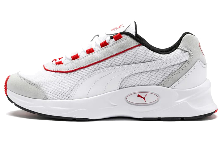 Puma Nucleus Lux Low Top White/Grey/Red 370481-04